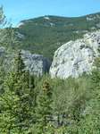 Ogre Canyon - the notch seen from the trail on the hike in.